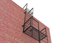 Пожарная сварная лестница П1-1-16 с каркасом из металлического уголка
