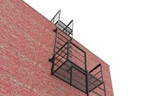 Эвакуационная сварная лестница П1-1-24 из металлического уголка 