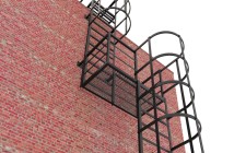 Эвакуационная сварная лестница П1-2-18 из металлического уголка 
