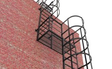 Эвакуационная сварная лестница П1-2-20 из металлического уголка 